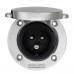 Power Inlet with lid, Stainless steel 16A - Shore Power inlet socket - NOTE See related items requires specialist connector
